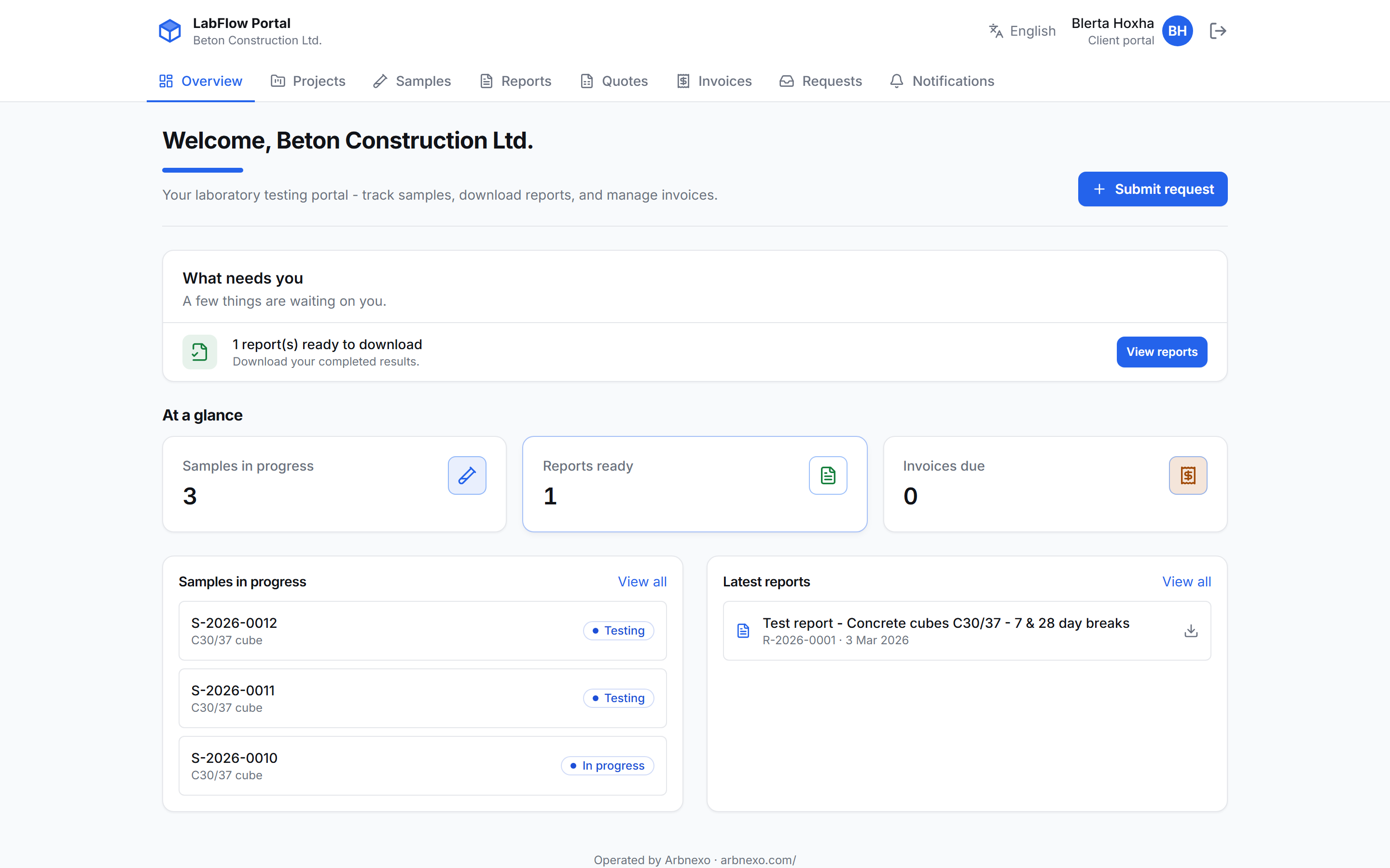 Client portal